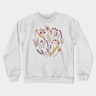 Bedtime tea calming herbs in pink Crewneck Sweatshirt